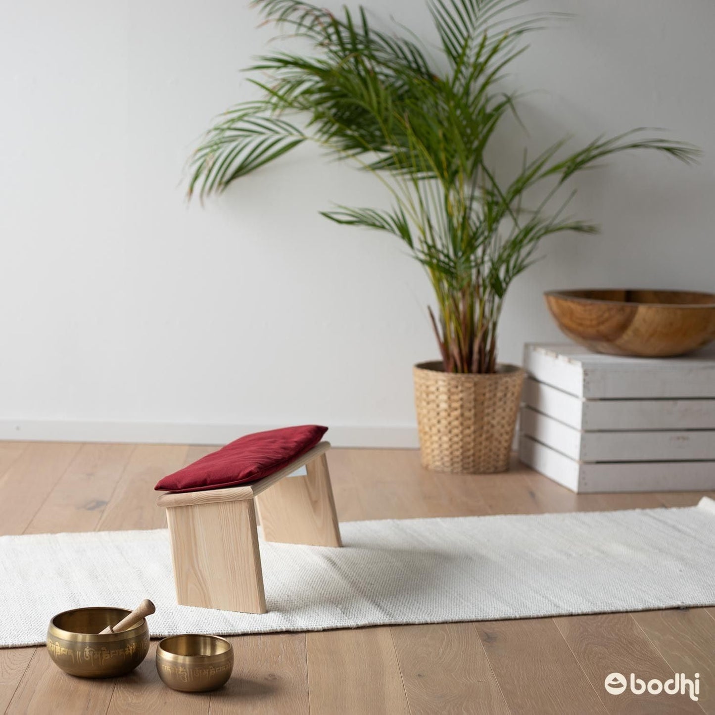 Meditationsbank Sitzauflage, Auflage Aubergine