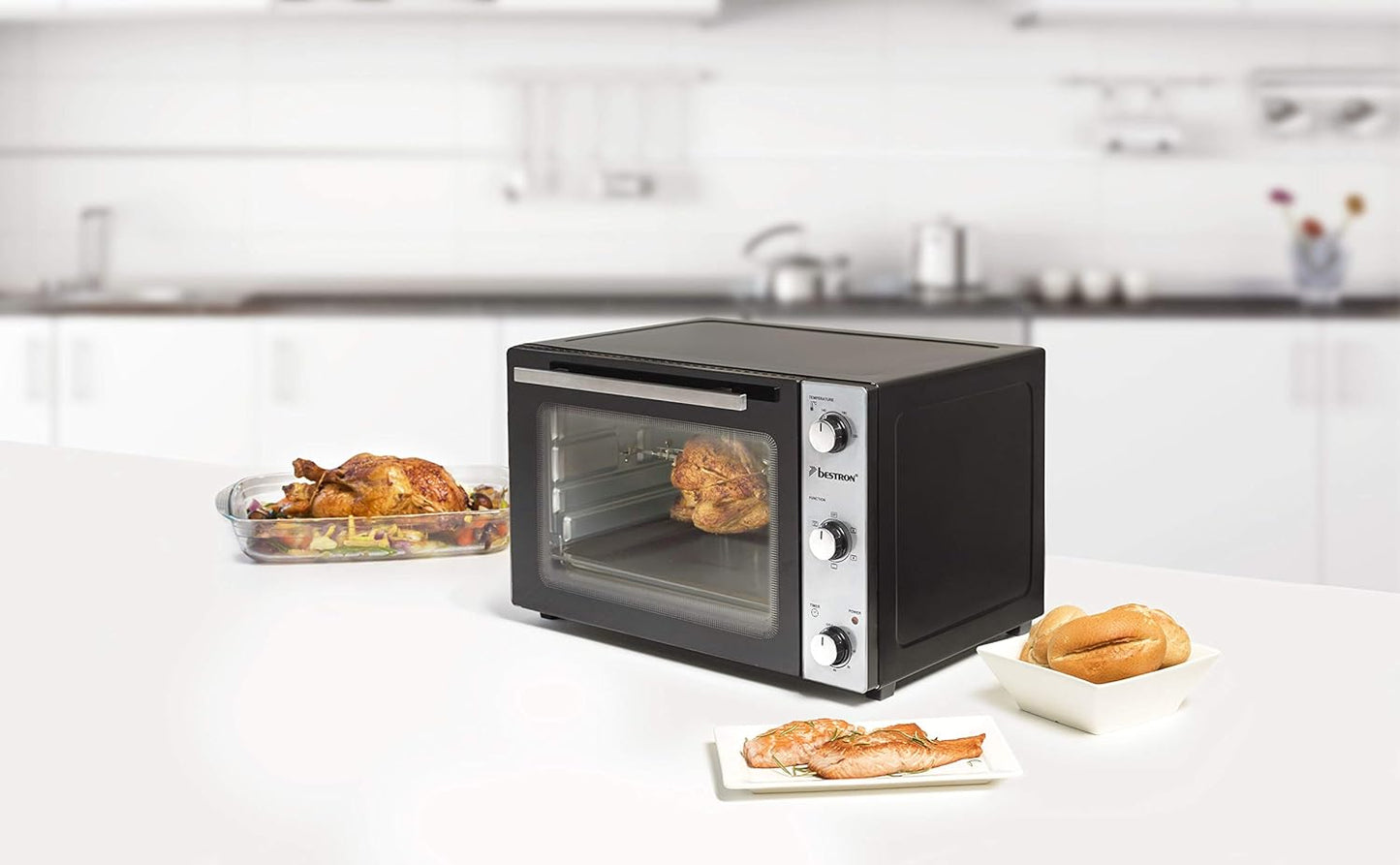 Grill-Backofen - AOV31PS, 31 Liter / Minibackofen mit Pizzastein
