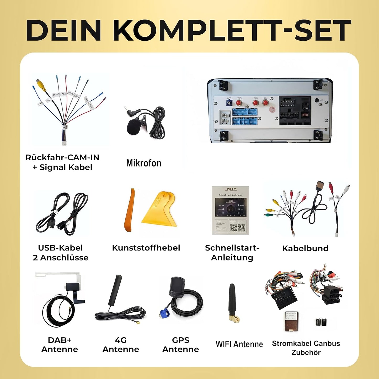 AA48-L2 Android 14 Autoradio mit Navigation für Audi A4, S4, RS4 und Seat Exeo, AA48-L2