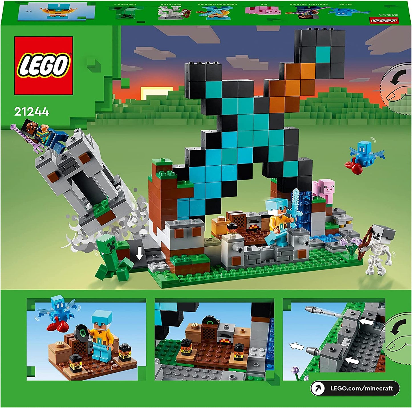 21244 Minecraft Der Schwert-Aussenposten, Konstruktionsspielzeug, Single