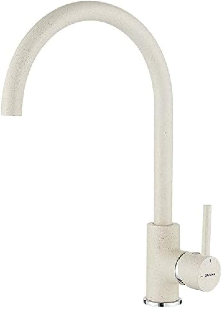 Irismart Küchenarmatur mit drehbarem Auslauf, Beige