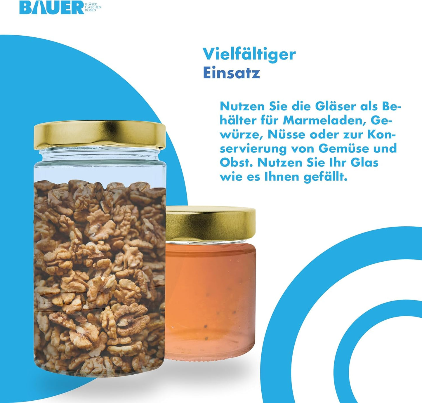 6er Set Gewürzgläser, 154ml x 6 Stück