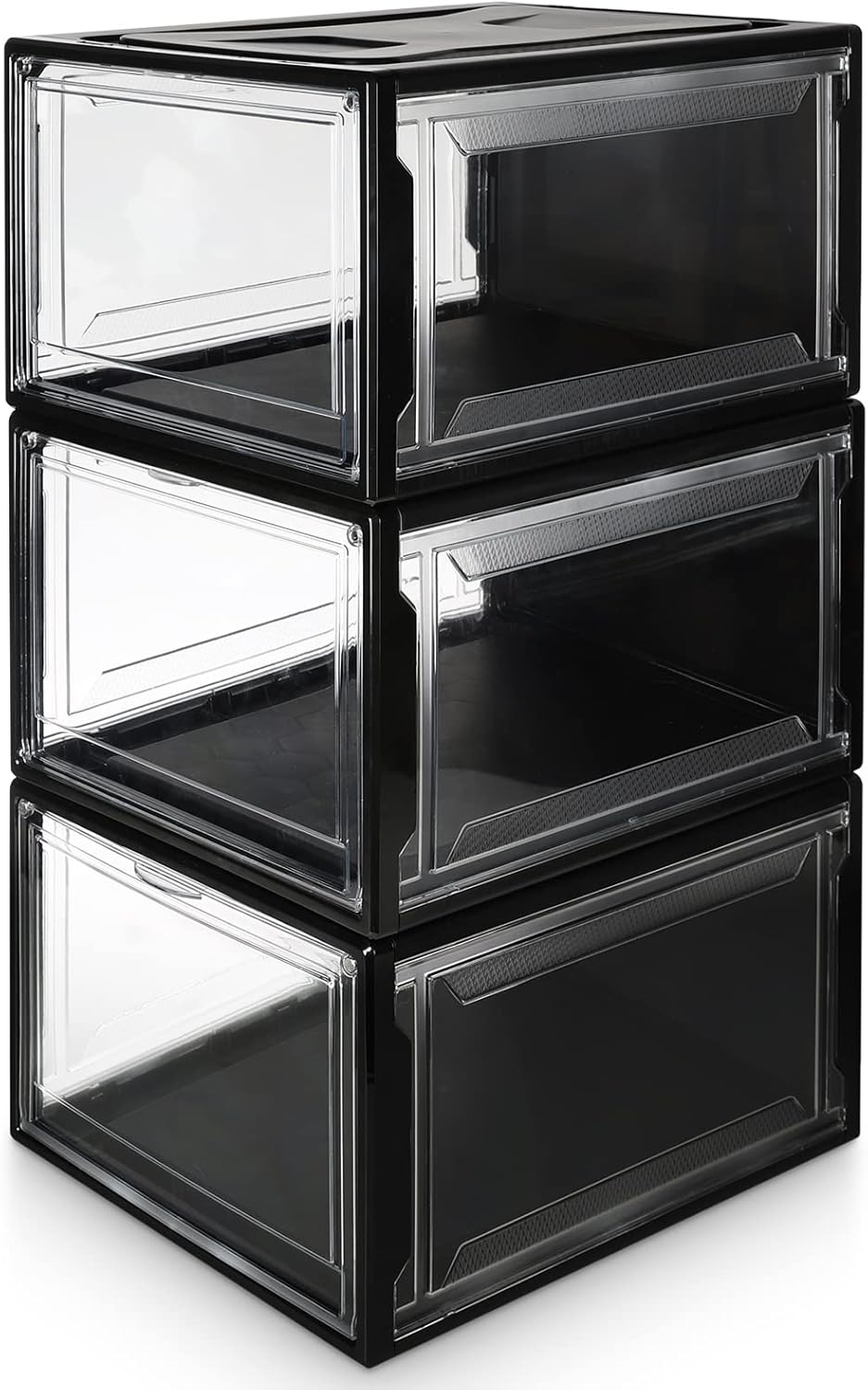 3er-Set Stapelbare Schuhboxen