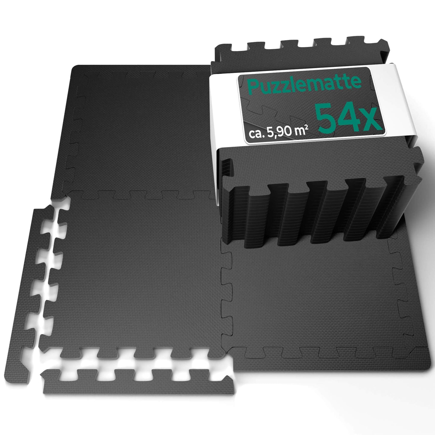 Puzzlematte Bodenschutz-Set 54-teilig