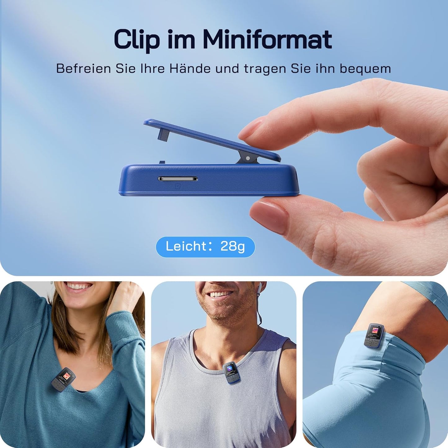 MP3-Player mit Bluetooth 5.2 & Sportclip
