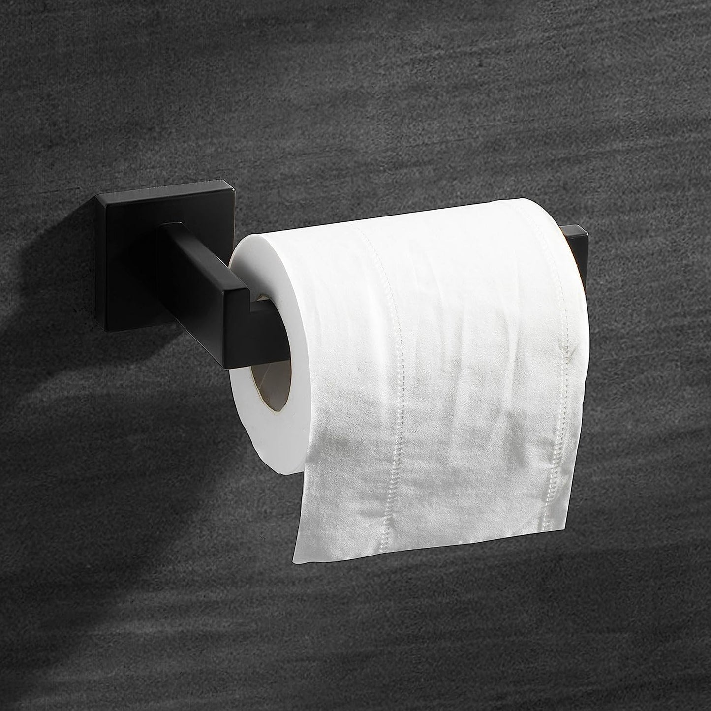 2er Set Toilettenpapierhalter, 2 Schwarz-bohren Erforderlich