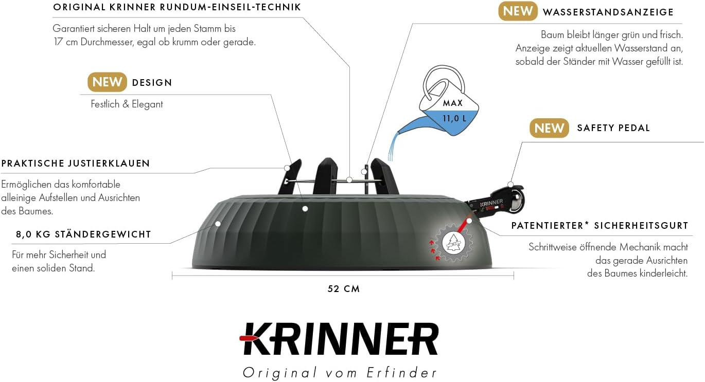X-Series Deluxe Christbaumständer mit Fusspedal
