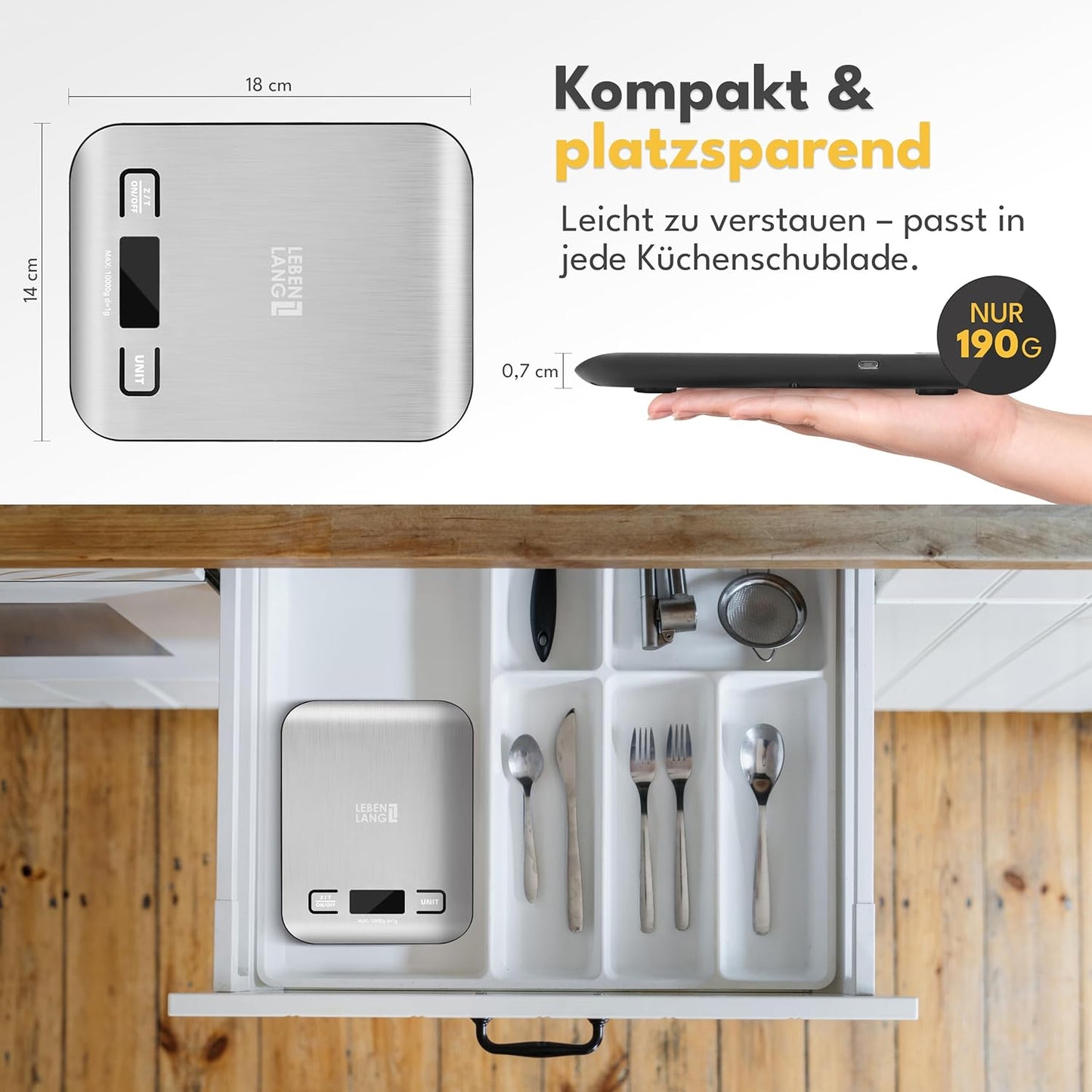 Digitale Küchenwaage LBL 711