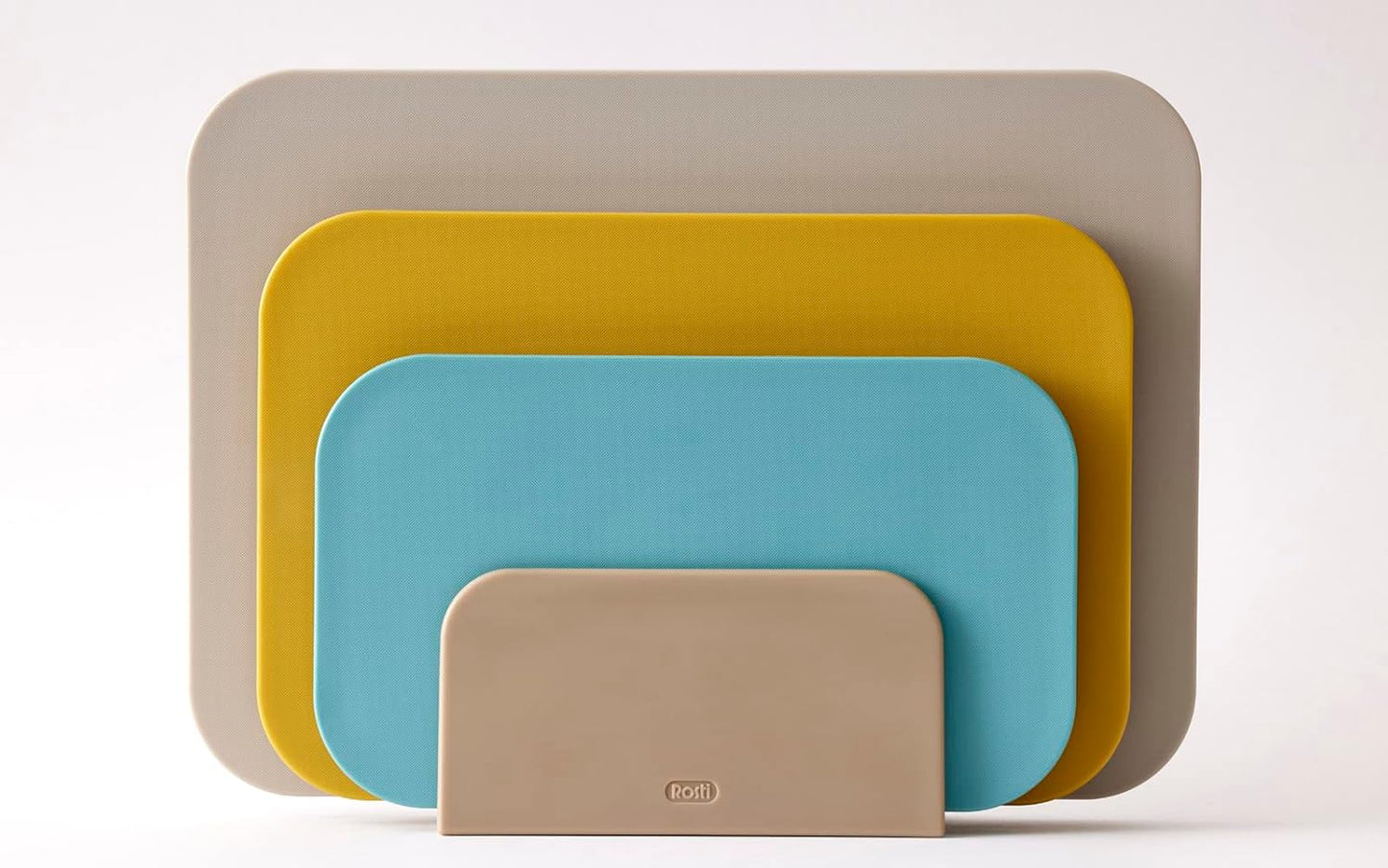 Choptima 3-teiliges Schneidebrett-Set mit Halter, 35,5 x 7 x 26,5 cm Beach
