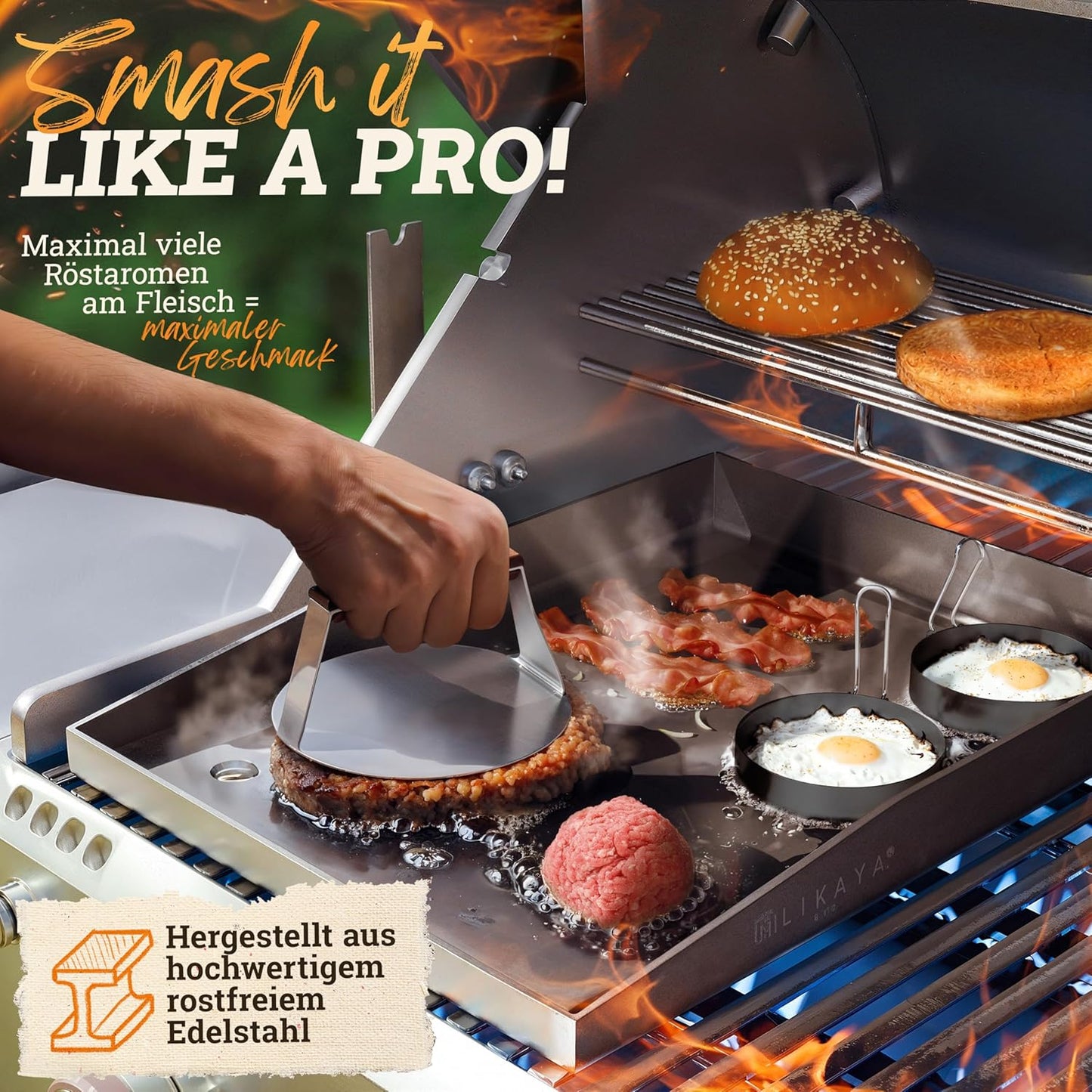 Smash Burger Master-Set, Burger-Master Set // 9-teilig