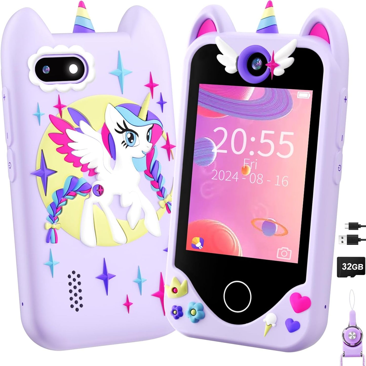 Kinder Smartphone ab 3 Jahren, Lila