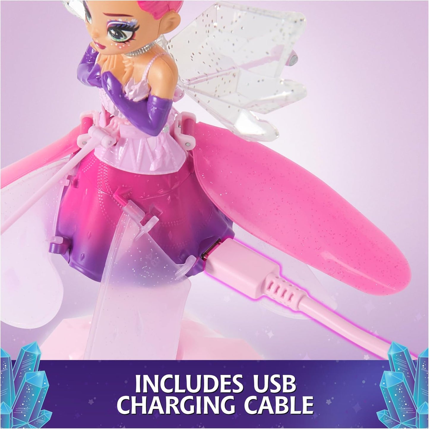 Crystal Flyers Magische Flugdoll mit Kristallflügeln