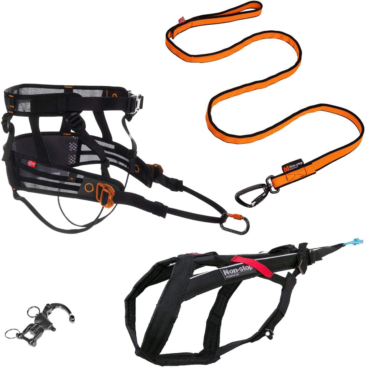 Canicross Komplett-Set mit PanikSnap und Bungee Leash, CaniX Belt:M, Freemotion:3