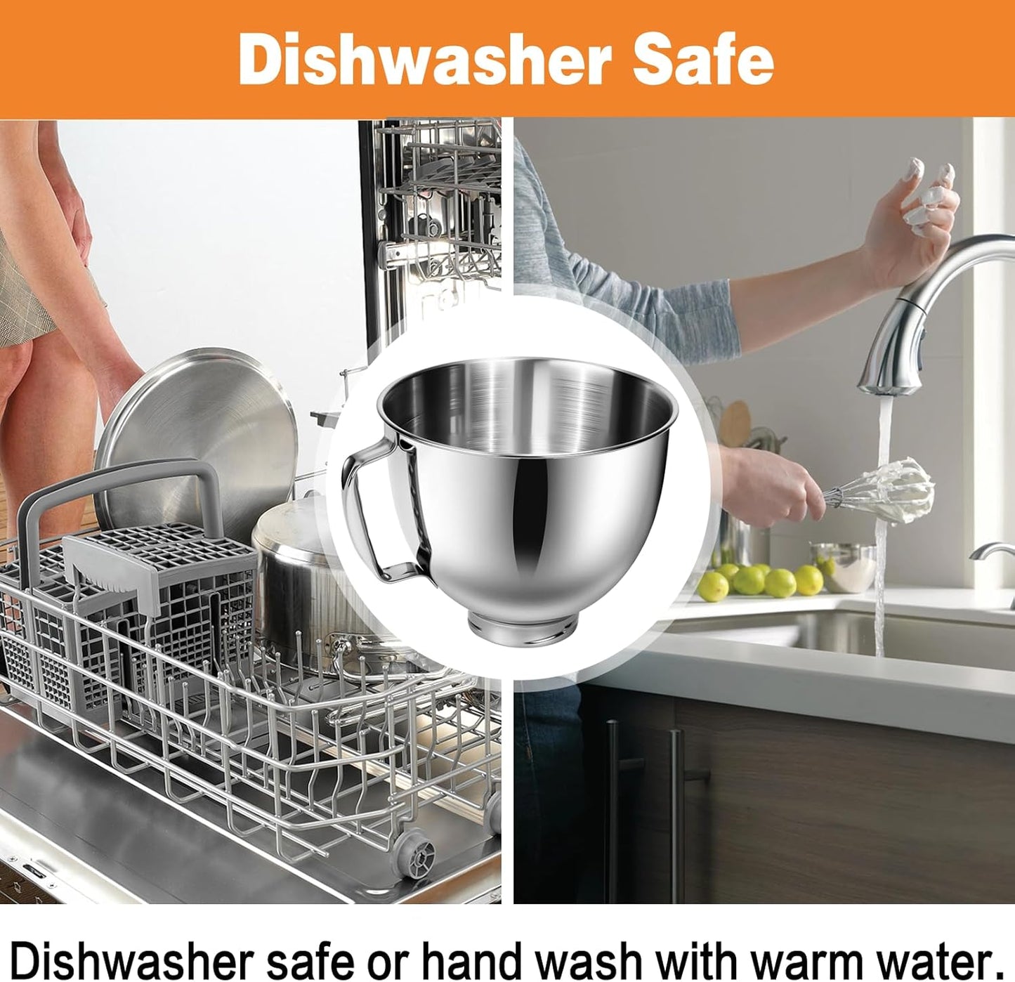 Mixerschüssel für 4,5-5 Quart Kitchen Aid Standmixer