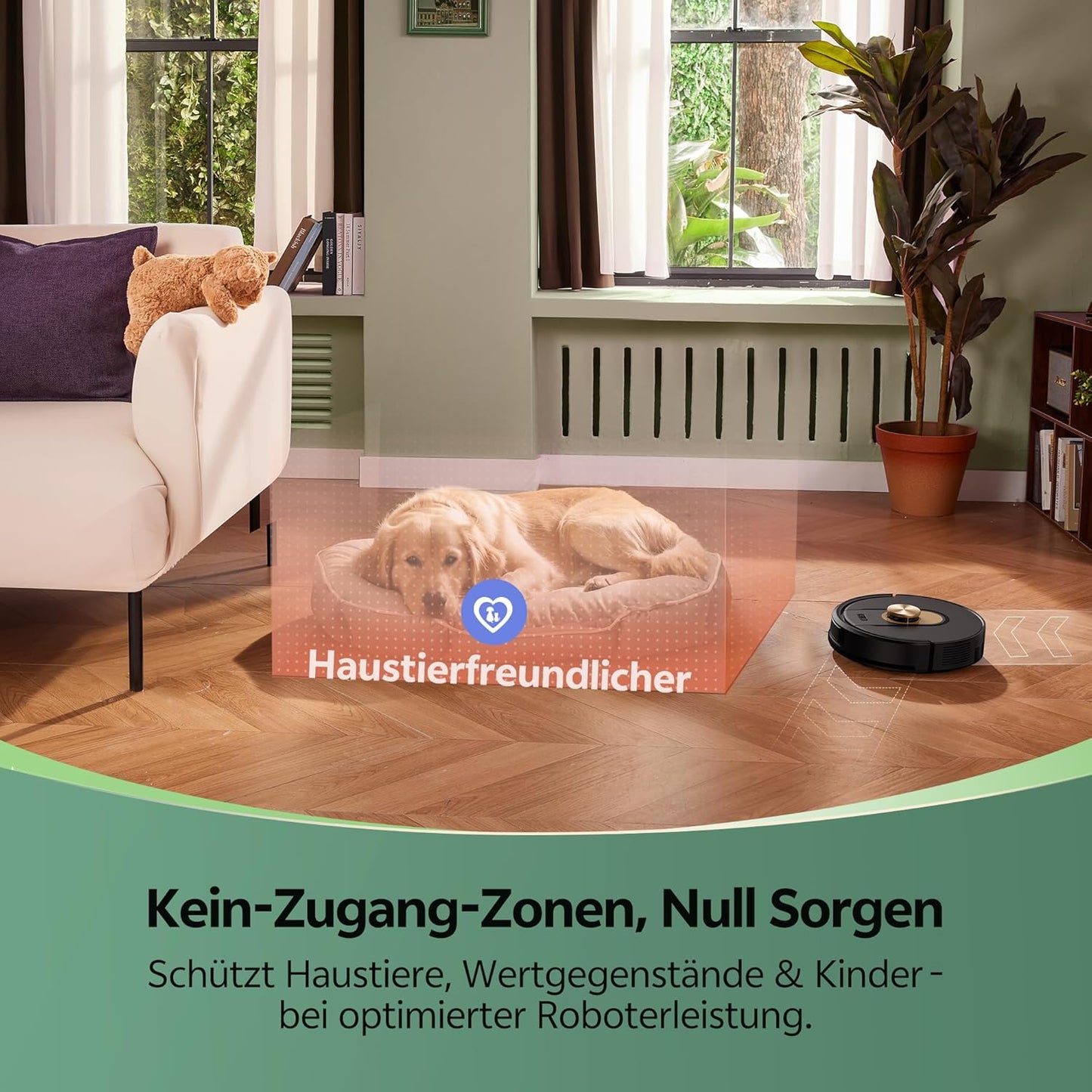W9 Saugroboter mit Wischfunktion & LiDAR Navigation, Schwarz