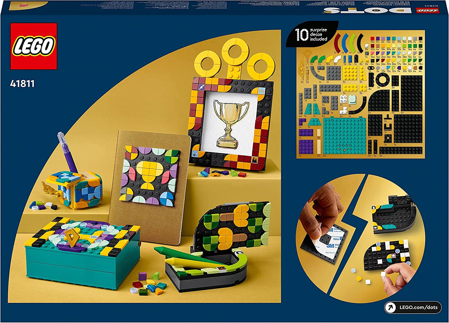 41811 DOTS Hogwarts Schreibtisch-Set, Konstruktionsspielzeug, Single