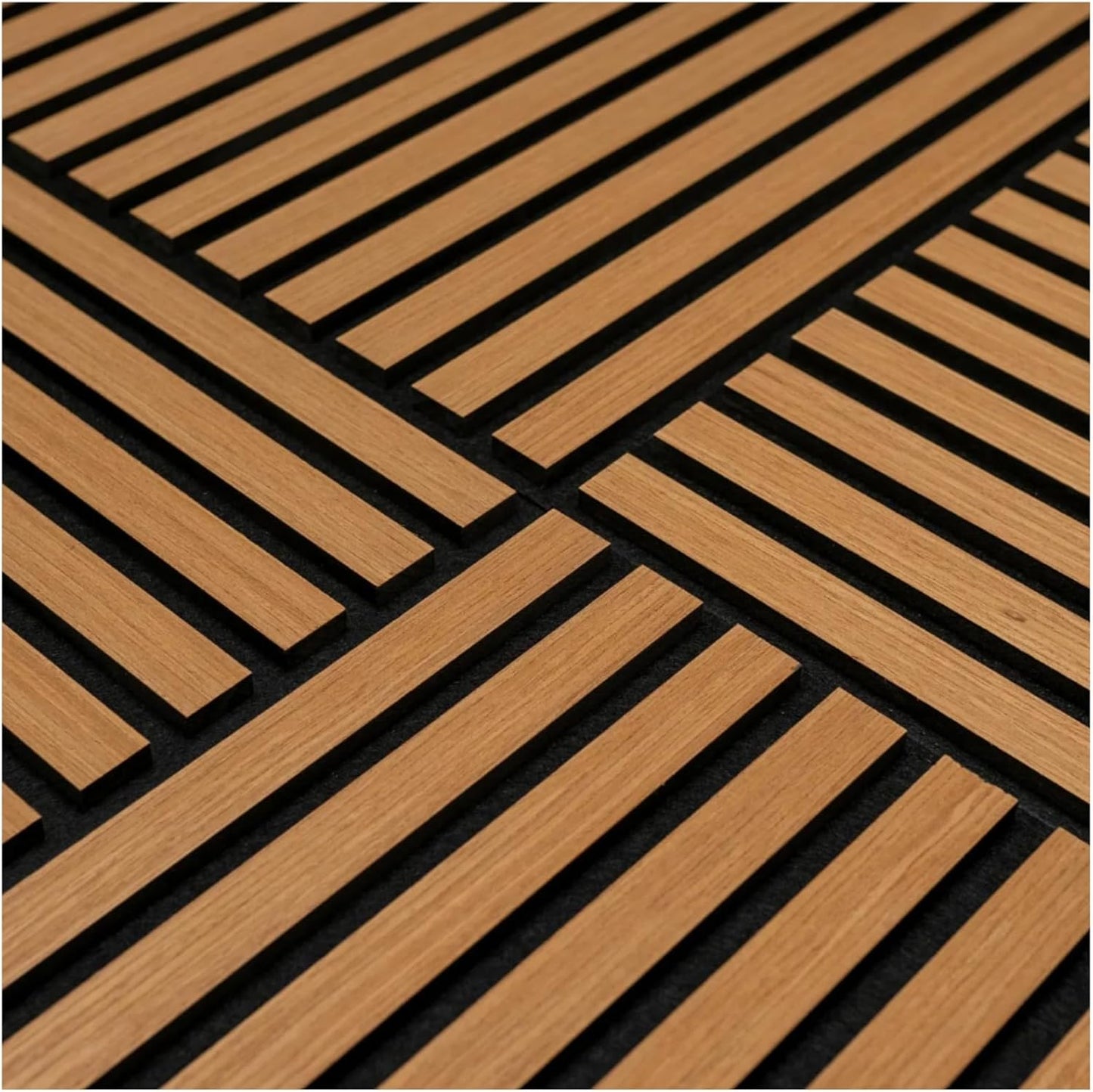 Akustik-Wandpaneele, 60x60x1,8 cm, 60x60x1,8 cm 3d Natural Oak Geölt