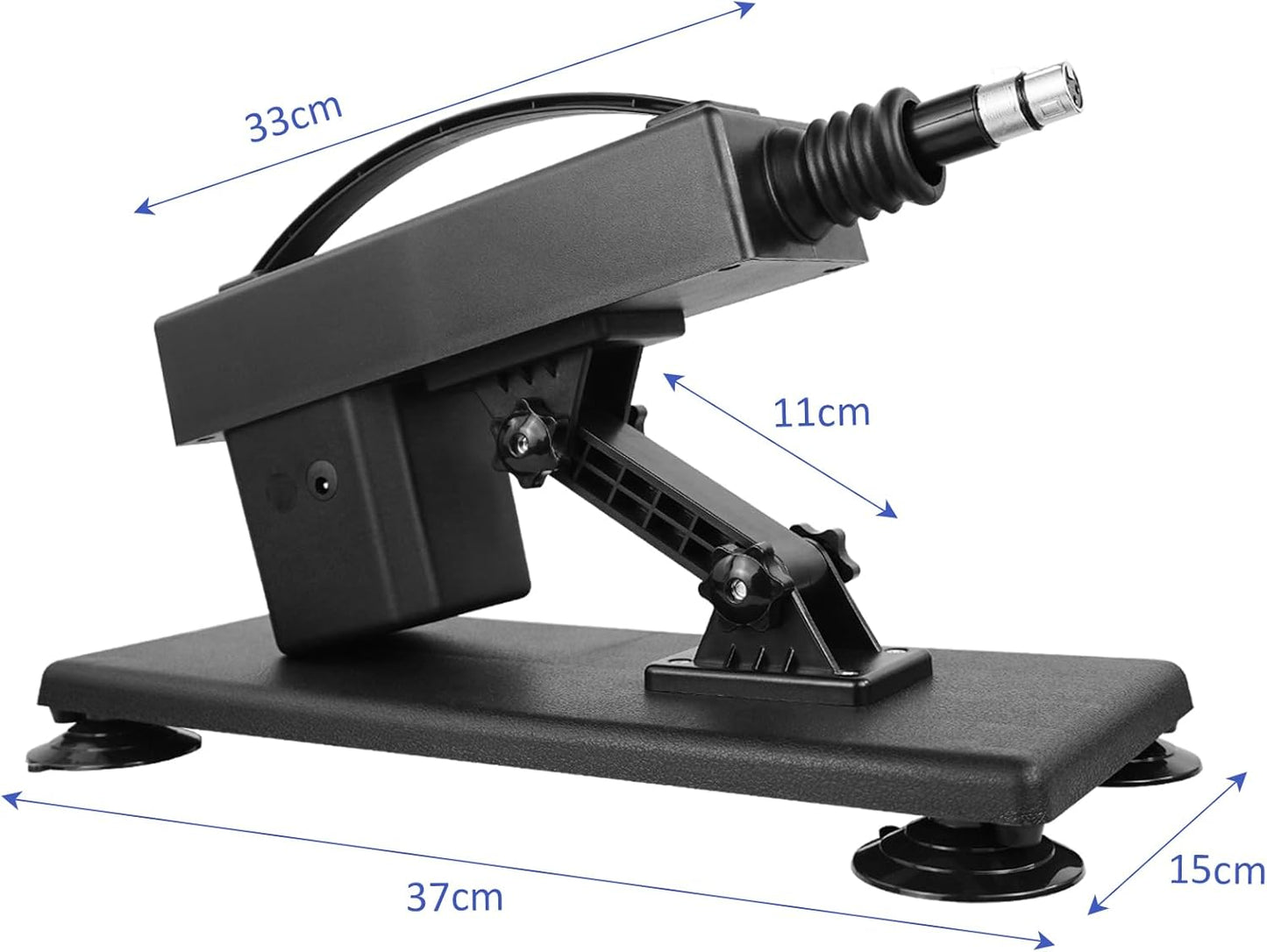 Sexmaschine mit Dildos, Matte-black