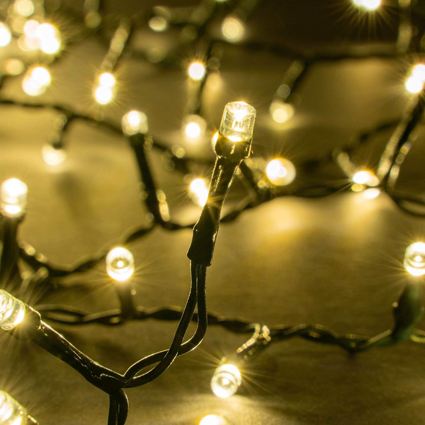 LED-Büschellichterkette mit Timer, Warmweiss 500 LED