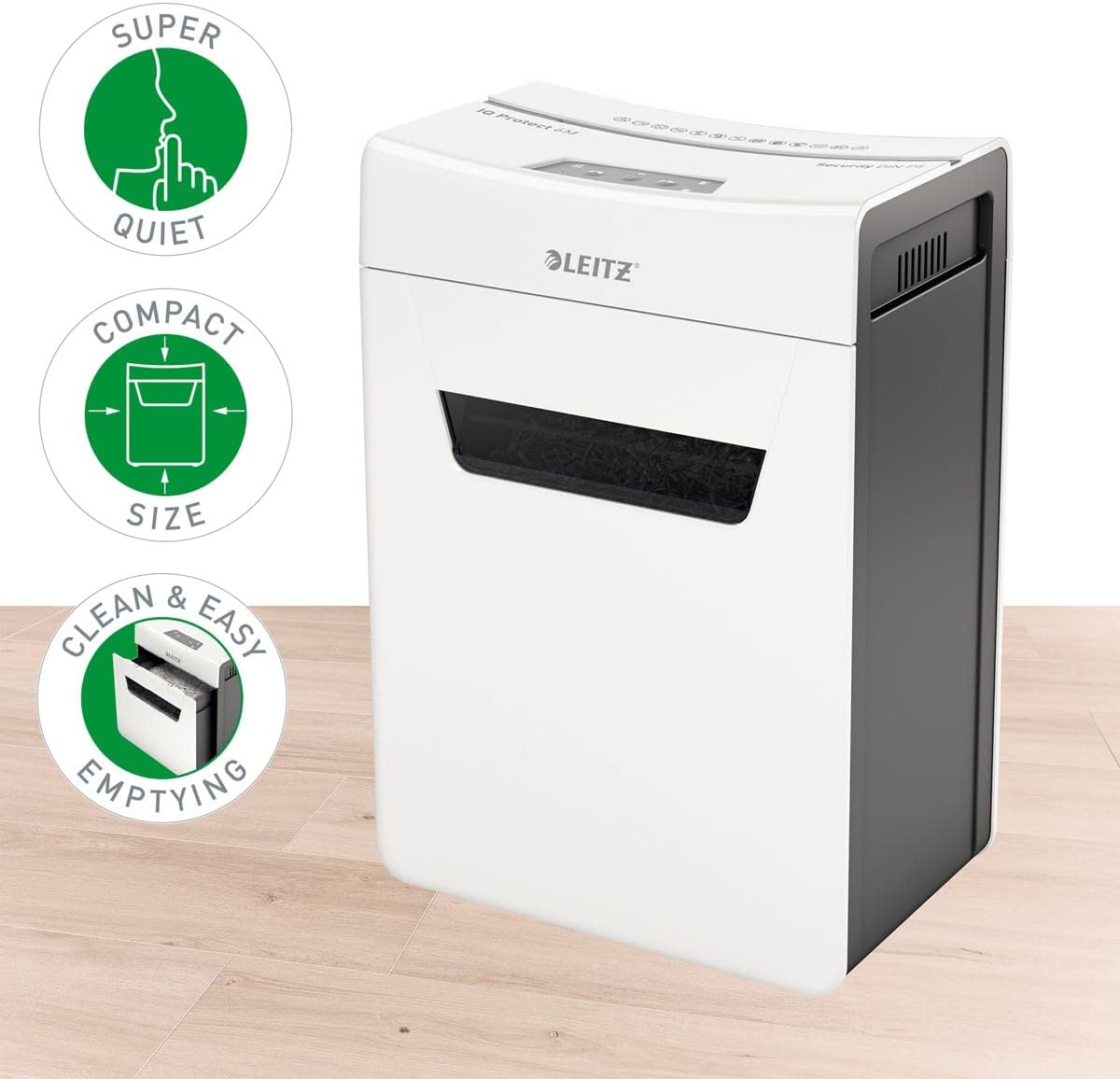 IQ 6M Premium Aktenvernichter, 6 Blatt Mikroschnitt
