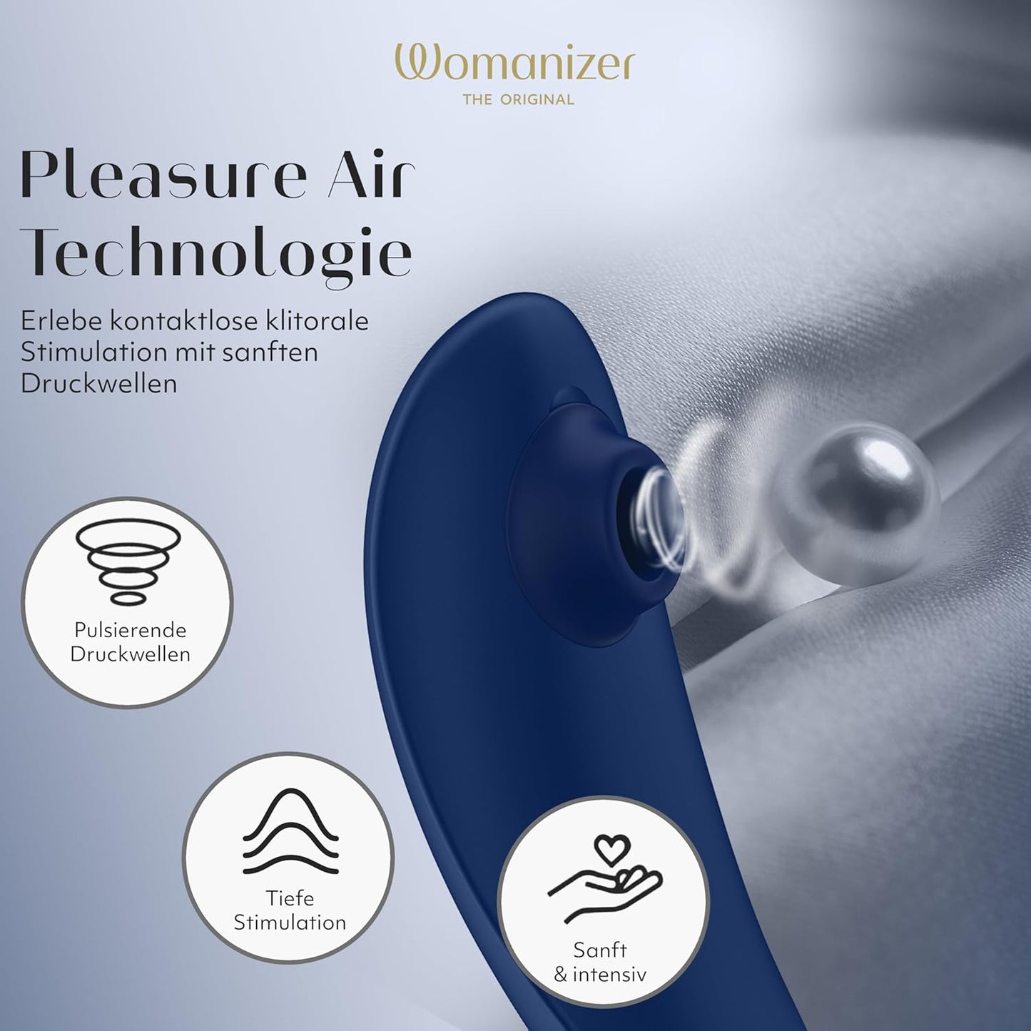 Premium Druckwellenvibrator, Blaubeere