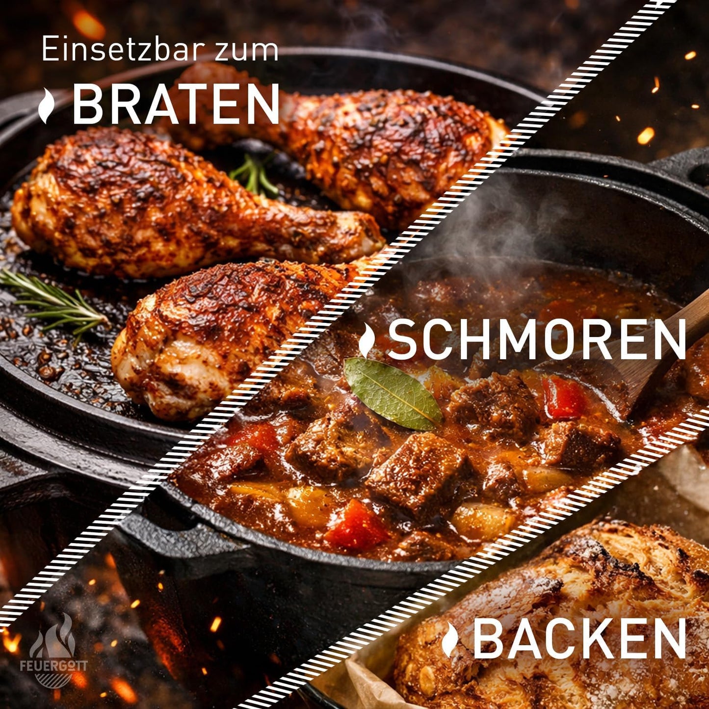 Dutch Oven, Ohne Standfüssen 6,5 Liter