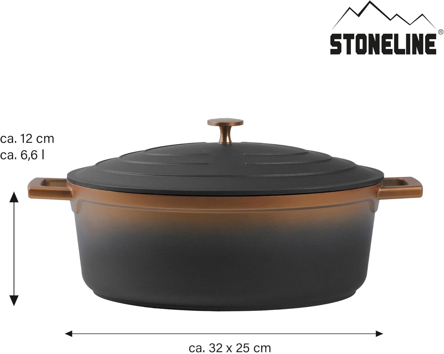 Cocotte Gourmet Bräter, 32 cm schwarz