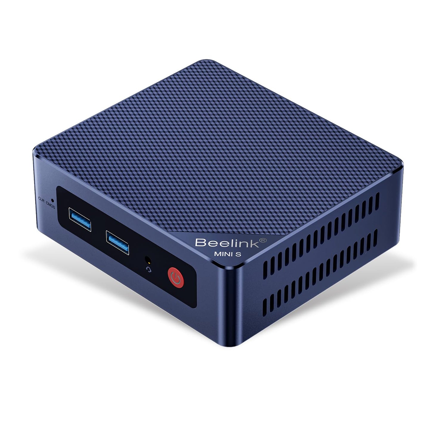 S12 Mini PC mit Alder Lake N95, 12 GB RAM, Dual HDMI, Blau