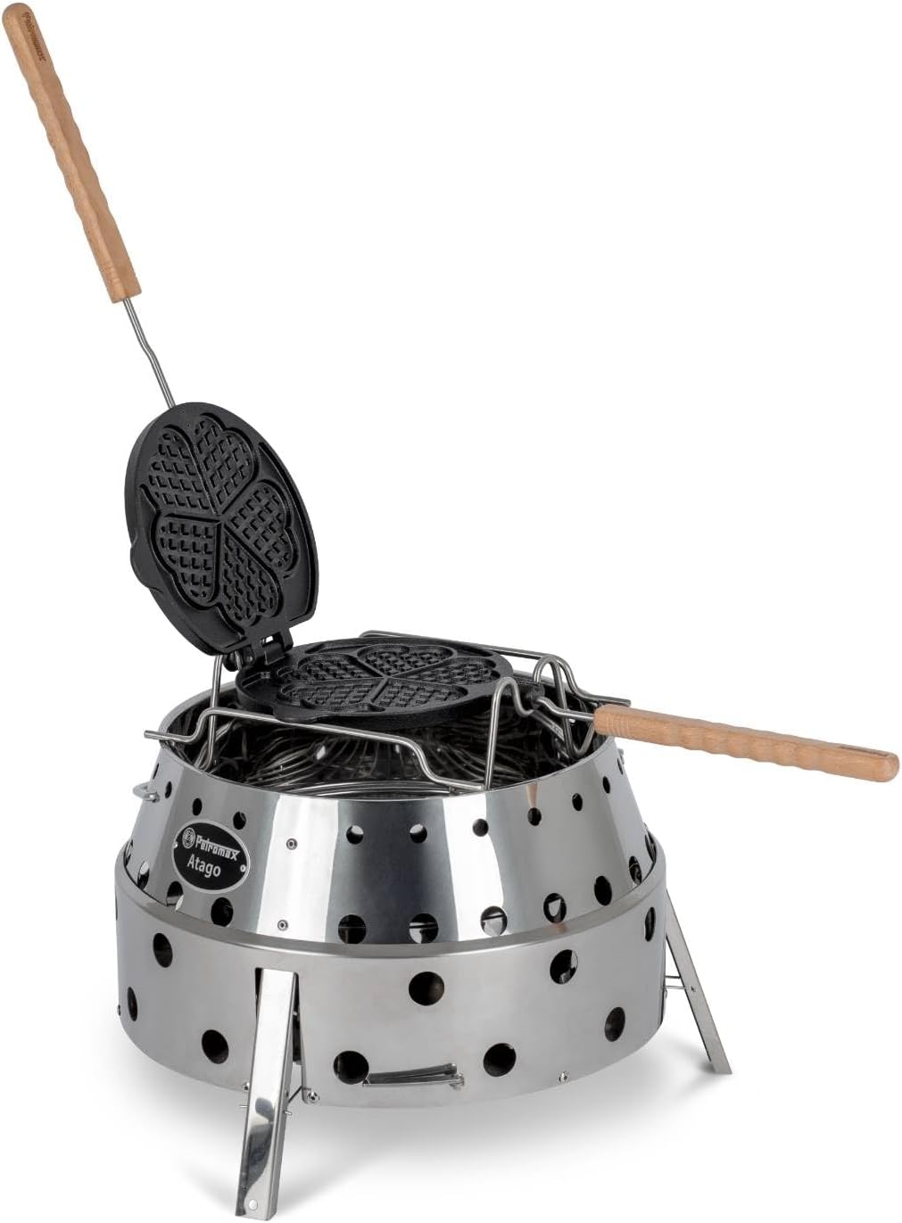 Wende-Waffeleisen für Outdoor-Küche
