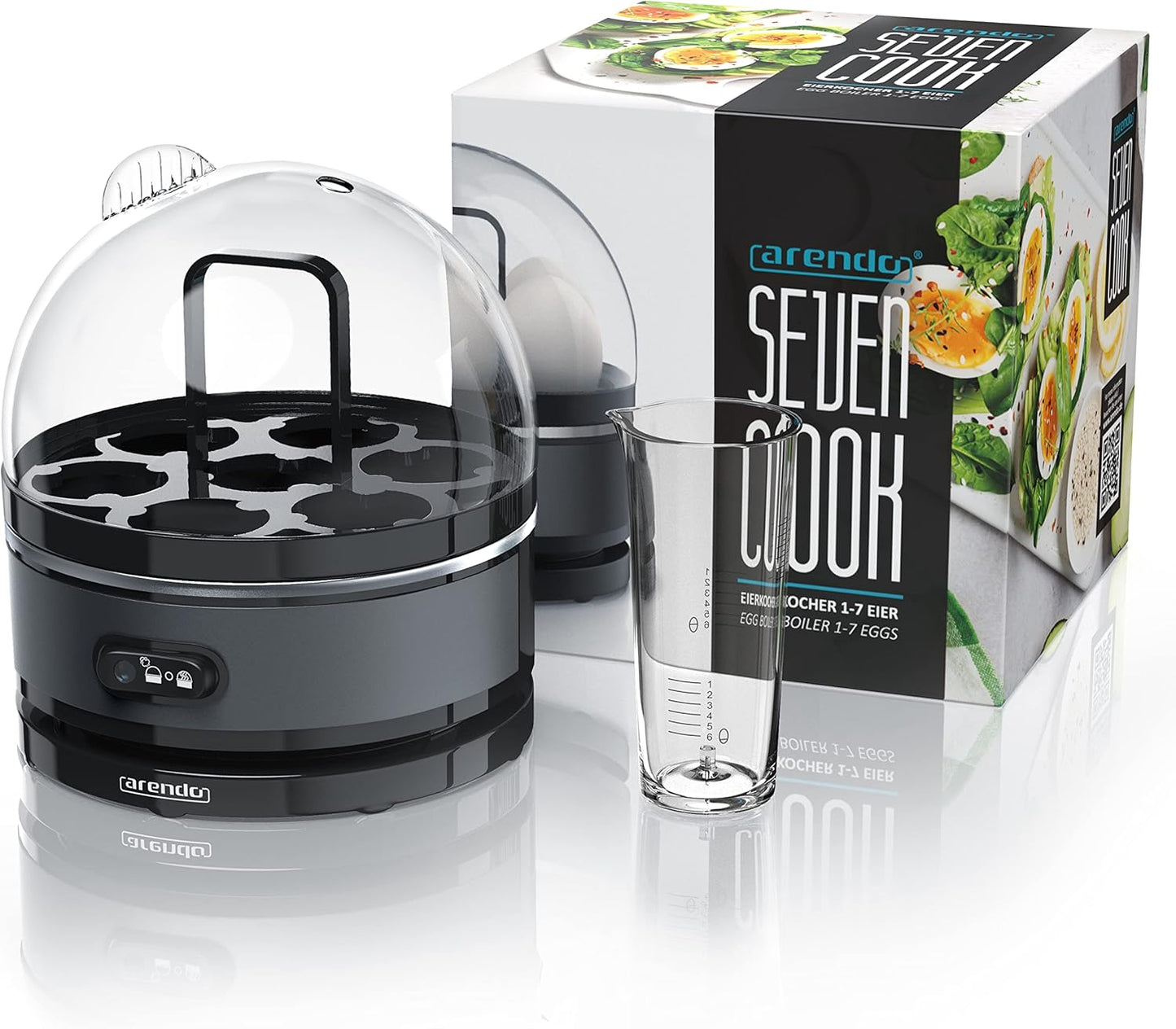 Eierkocher Sevencook mit Warmhaltefunktion, A: Cool Grey