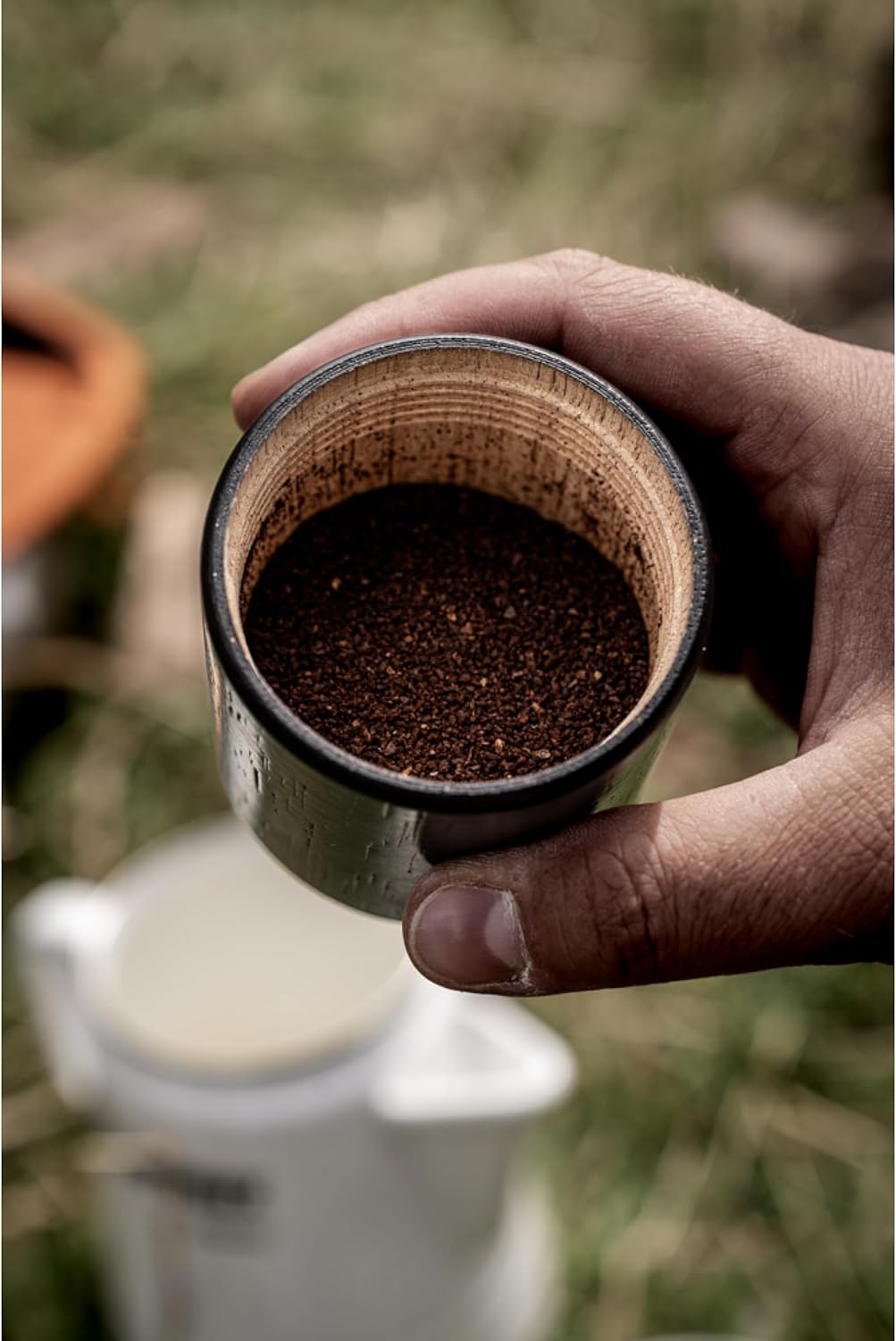 Handkaffeemühle mit einstellbarem Mahlgrad