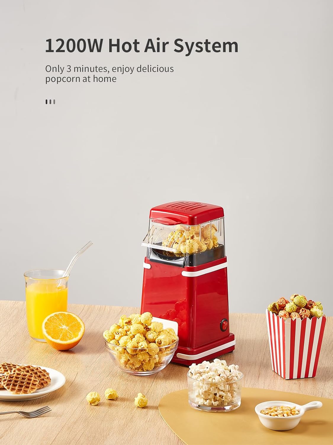 Retro-Heissluft-Popcornmaschine