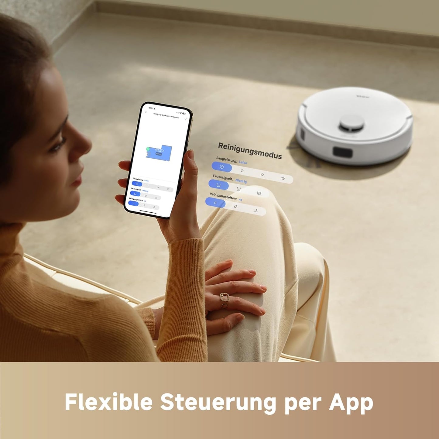 E20 Plus Saug- und Wischroboter mit automatischer Entleerung, E20 Plus