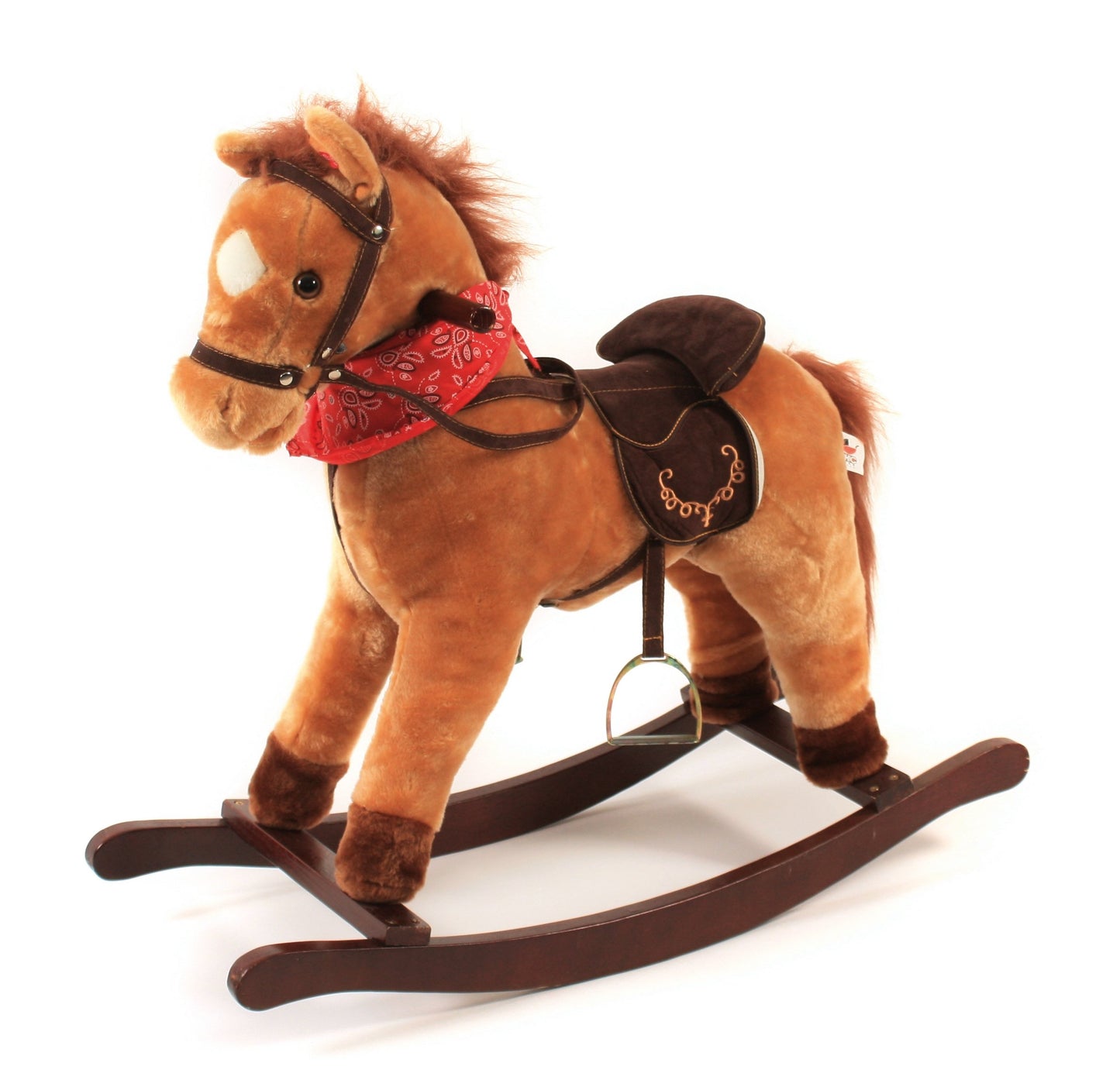 Schaukelpferd Cowboy mit Sound & beweglichen Lippen