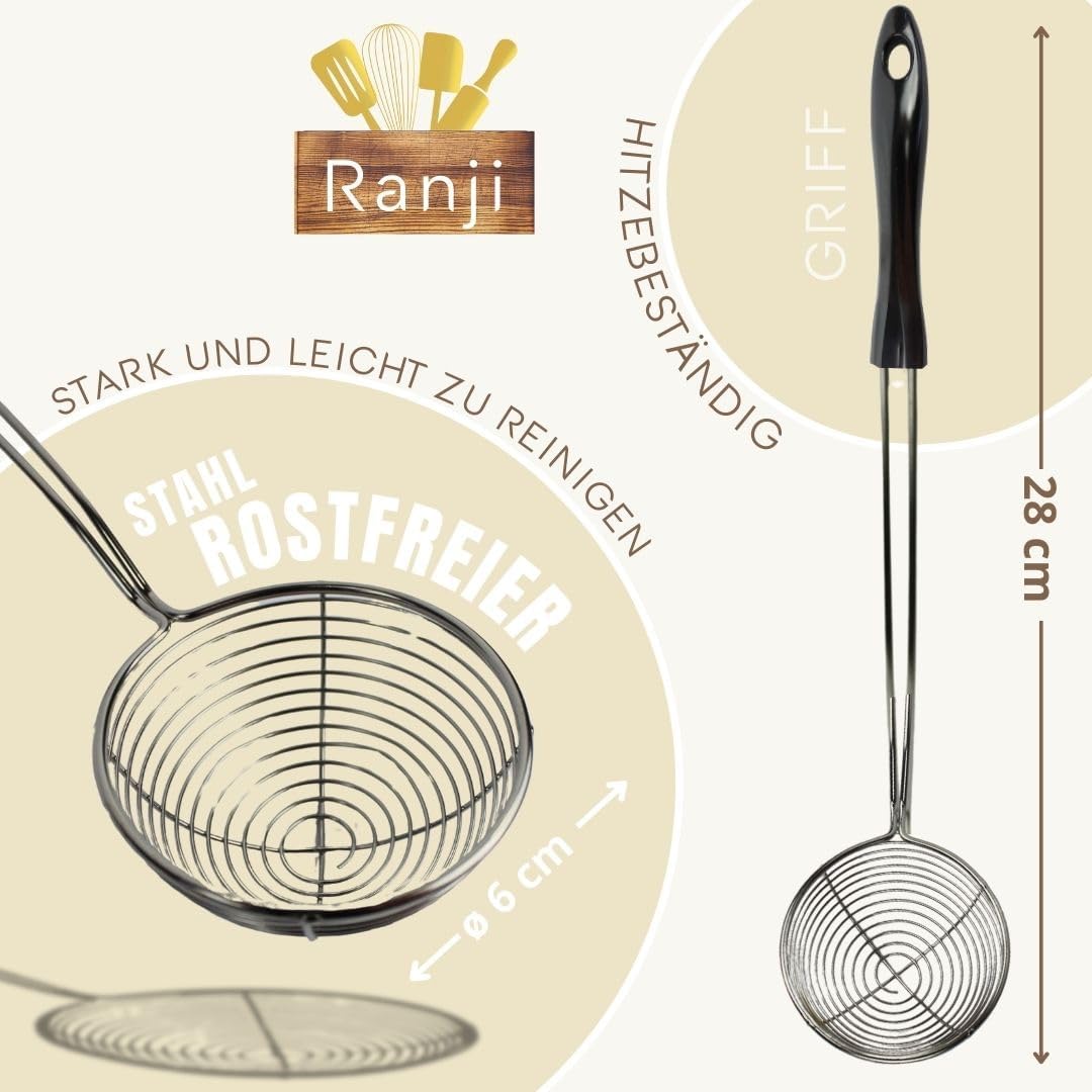 4er-Set Fondue-Sieb, 4 épuisettes