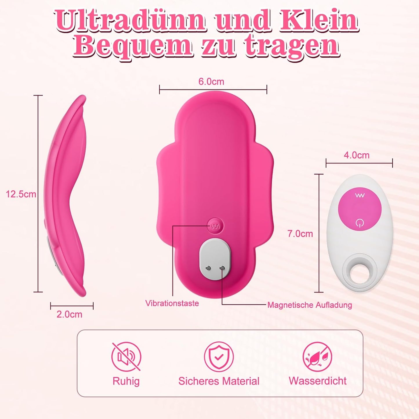 Mini Vibrator mit Fernbedienung und App-Steuerung