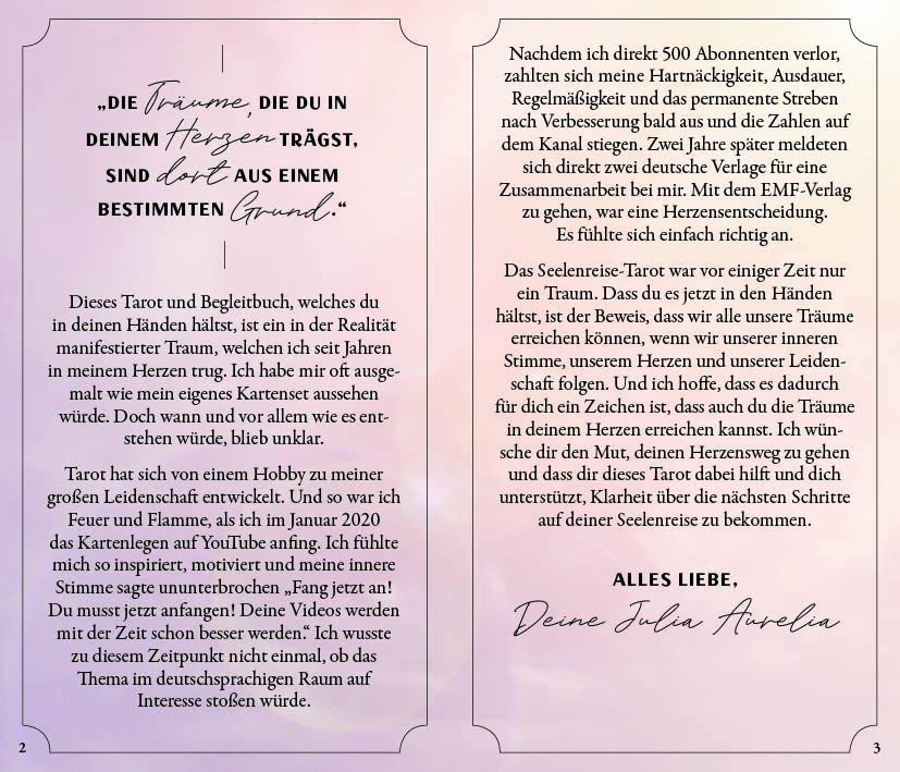Tarot-Kartenset: Seelenreise Tarot, Taschenbuch