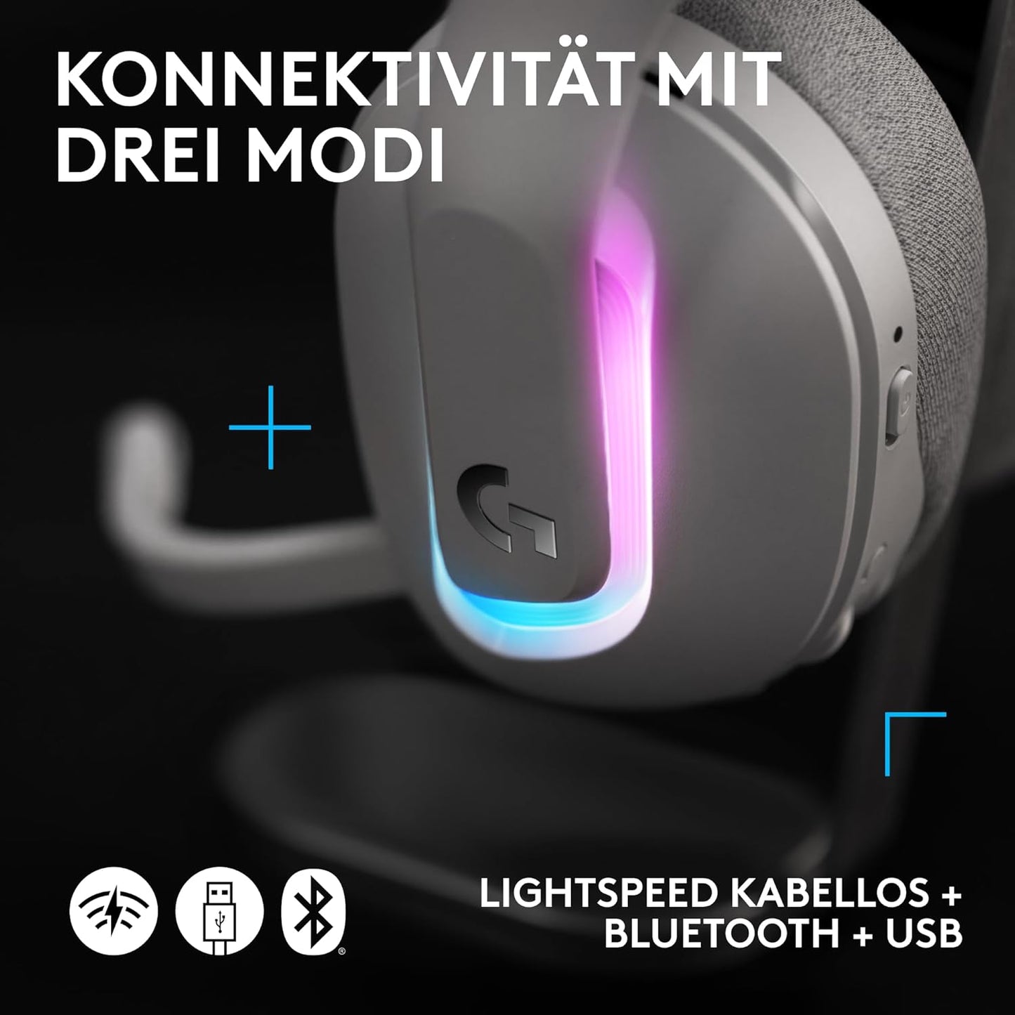 Gaming-Headset G522 Lightspeed, G522 Headset Weiß