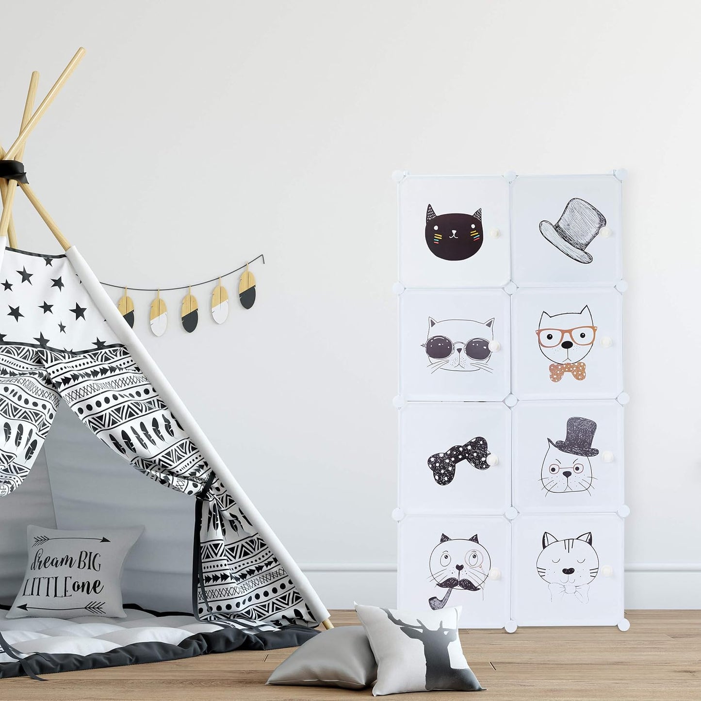 Steckregal für Kinderzimmer, Single