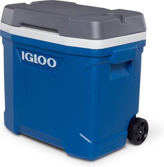 Latitude - Outdoor-Kühlbox mit Rollen (28L), 30 Roller - 28L Blau