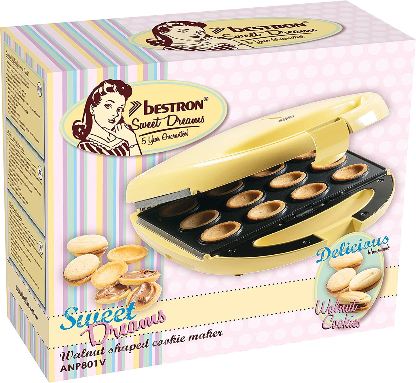 Zaubernuss Waffeleisen ANP801V, für russische "Oreschki"