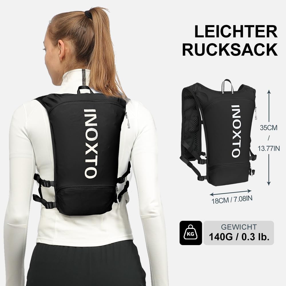 Trinkrucksack, schwarz weiss Standard