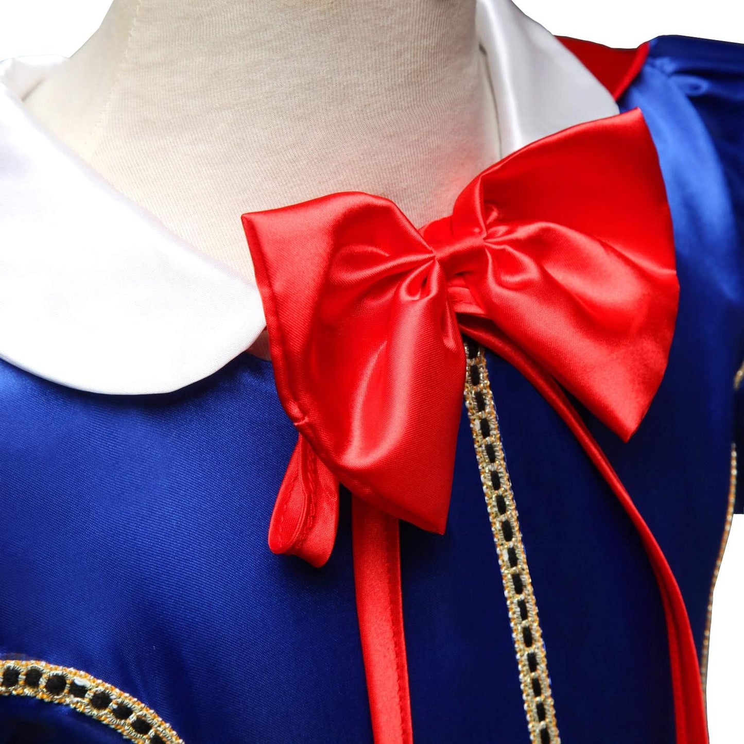 Prinzessinnenkleid Schneewittchen mit Umhang, Stil C (mit Umhang und Zubehör) 8-9 Jahre