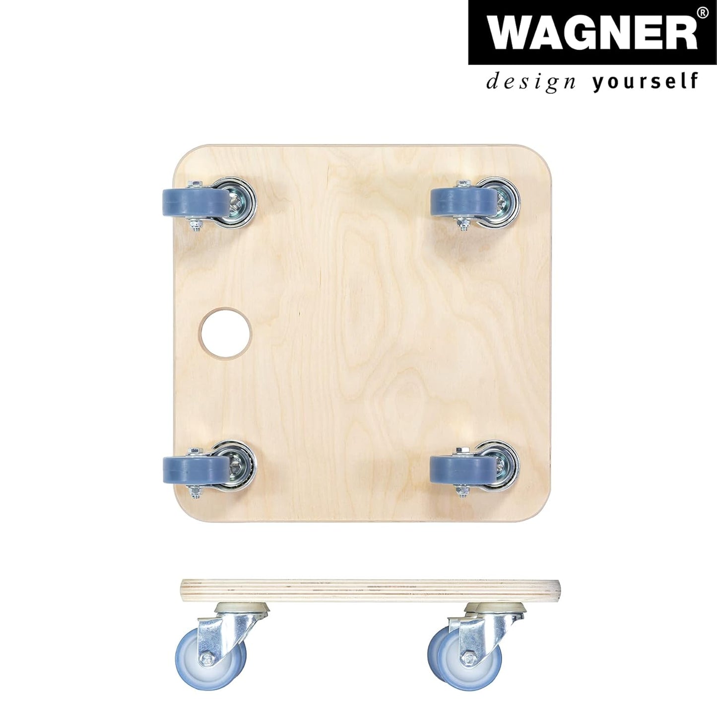 Transportroller, (L) 29 x (B) 29 x (H) 8,5 cm ultrasofte Rollen