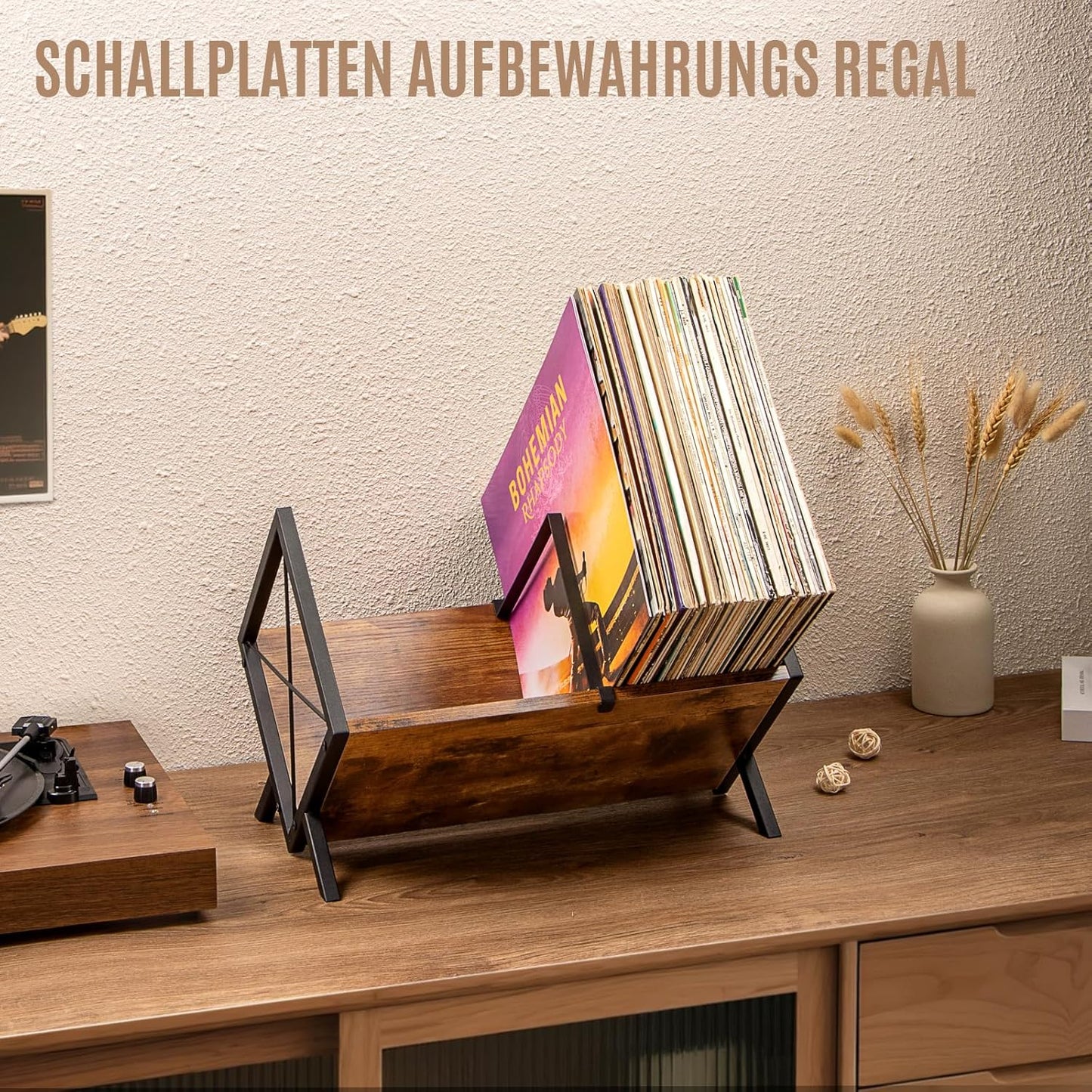 Schallplattenständer für 80 LPs