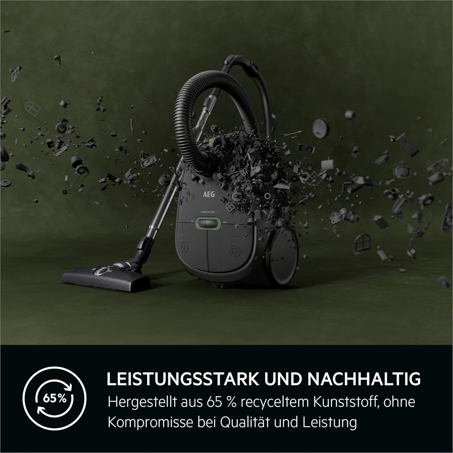 CLEAN 6000 ÖKO Staubsauger, Recycled Mattschwarz