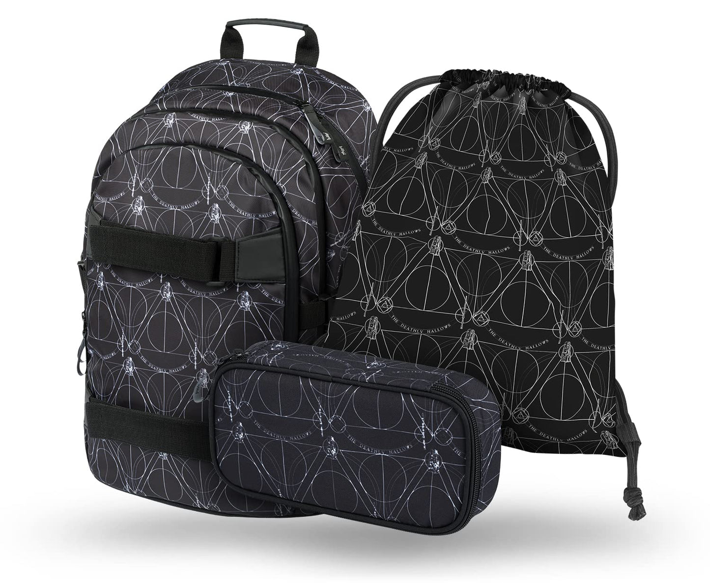 Harry Potter Schulrucksack Set, Harry Potter Deathly Hallows
