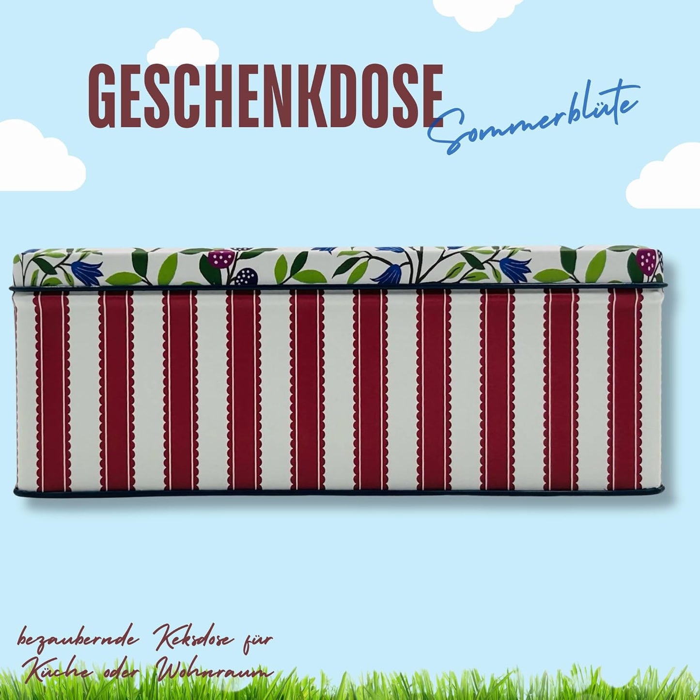 Keksdose Sanderson-Design, Sommerblüte