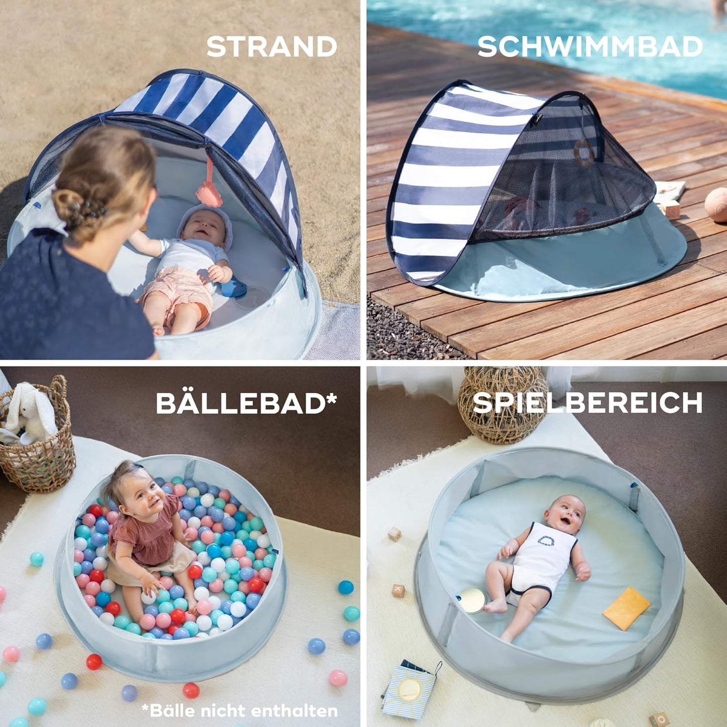 3in1 Strandmuschel Aquani, Marinière