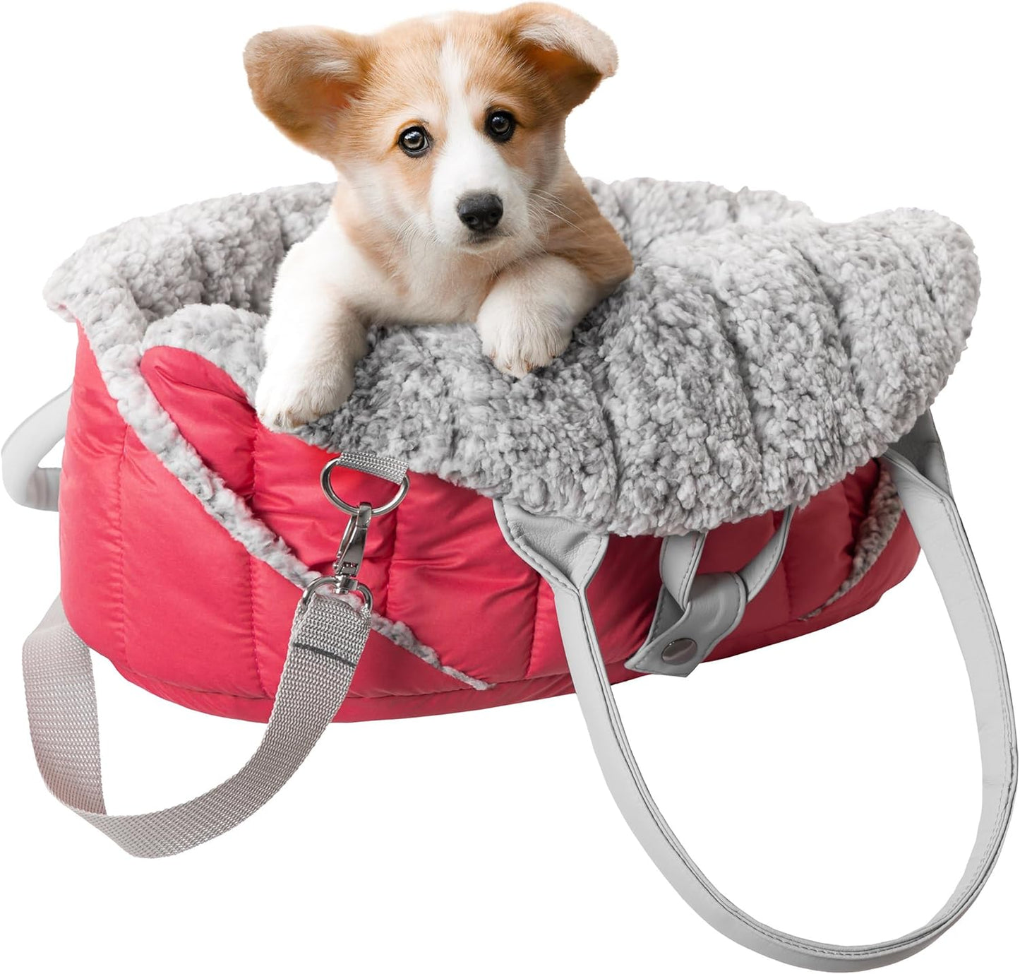 Sea Shell Hundetasche, Grösse 2: 47x29x32 cm Himbeer